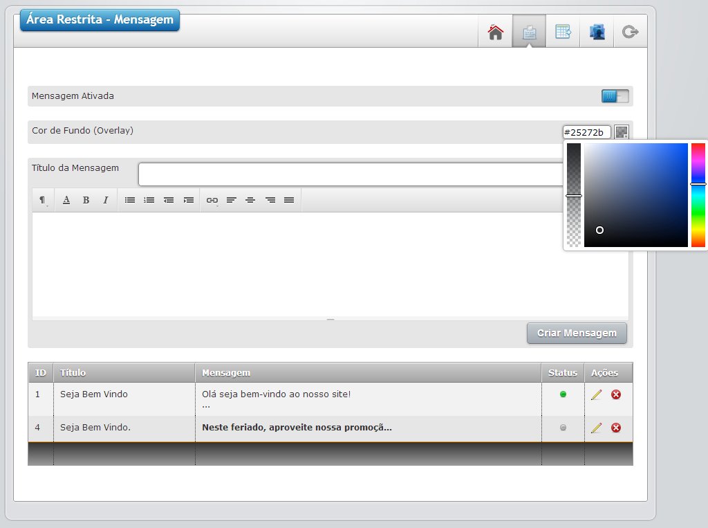 Mudar cor do Overlay
