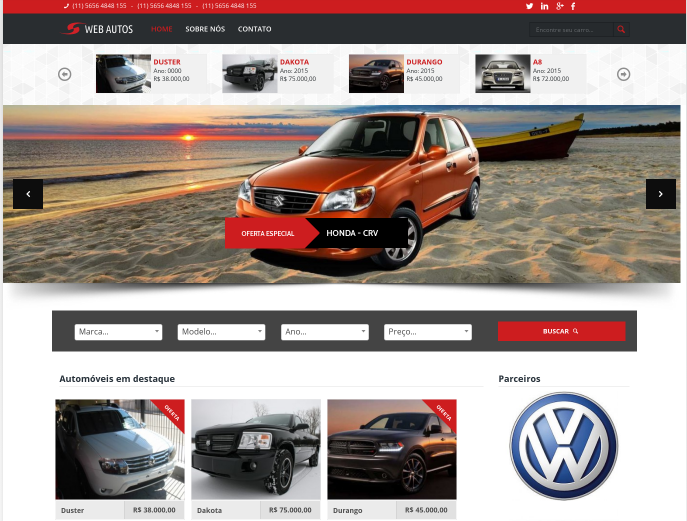 Loja de Veículos PHP MySQL - Web Autos
