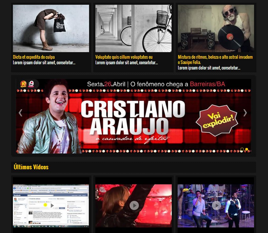 Noticias + Slide Meio + Videos