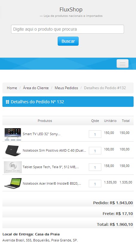 Pedido - Responsivo