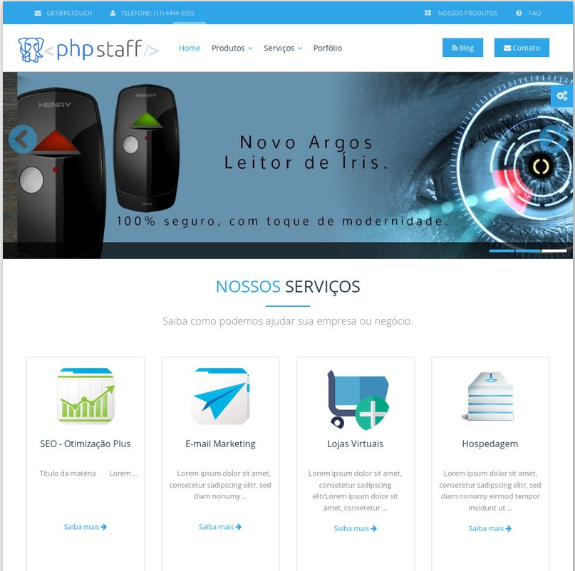 CMS+ Site Responsivo php mysql